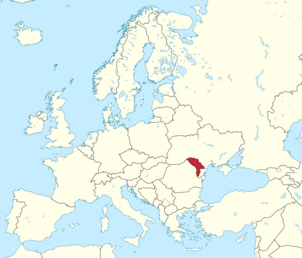 Bản đồ của Moldova châu âu