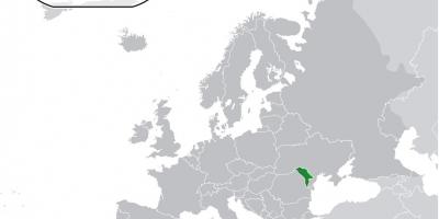 Moldova vị trí trên bản đồ thế giới